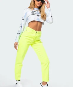 2019_light-blue Fly Teddy Tie-Dye Crop Top