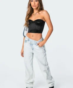 2024_black Tops Sassy Overbust Corset