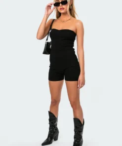 3015_black Sweetheart Ribbed Jumpsuit
