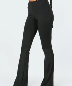 2009_black Aliyah Strap Flare Pants 8 2009_black Aliyah Strap Flare Pants