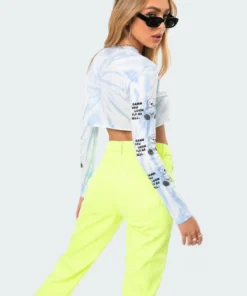 2019_light-blue Fly Teddy Tie-Dye Crop Top